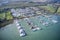 Aerial photo of Thornham Marina on Prinsted Bay