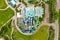 Aerial photo Tidal Cove Waterpark Aventura Florida USA Turnberry Resort