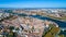 Aerial photo of Toulouse city center