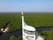 Aerial Photo of Tower building in the middle of the Mangrove Forest, Langsa City, Aceh