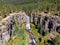 Aerial photo of Tumalo Falls, Oregon