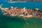 Aerial photo of Umag town, Croatia