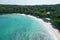 aerial photograpahy of seascape top view of Ko Samet island. sunny day