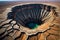 Aerial Photograph Capturing the Vast Expanse of the World\\\'s Largest Hole: Earthy Tones and Rugged Terrain