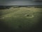 Aerial photograph shot of the famous Stonehenge in the UK