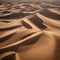 An aerial photograph of a vast desert landscape, showcasing intricate sand dunes and patterns4