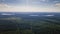 Aerial photograph vibrant green tree canopy natural forest background. View of pine forest from above. Nature concept