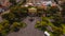 Aerial photographs of the Plaza del Caballito in Toluca, State of Mexico