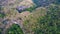 aerial photography above amazing cave