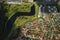Aerial photography from above of a large number of houses in the Eastern district of Minsk.The district of the city of Minsk the