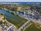 Aerial photography of the castle Amboise, France