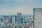 Aerial photography , Cityscape overlooking Tokyo, Japan