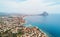 Aerial photography image Calpe townscape view