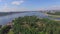 Aerial photography. Landscape of the city from above. Summer. Irkutsk