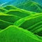 Aerial photography of mountains with rice Breathtaking fantasy landscape of rice Dron view of the rice high resolution