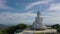 aerial photography Phuket big Buddha in sunny day.