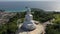 aerial photography Phuket big Buddha in sunny day.