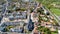 Aerial photography of Saint Sebastien sur Loire city center