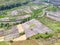 Aerial photography scenery of terraced rice fields