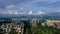 Aerial photography of Shenzhen city skyline