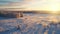 Aerial Photography Of Snowcovered Rural Village Landscape In Finland