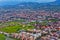 Aerial photography suburbs Rome