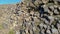 Aerial picture from a old basalt mine in Hungary, village Zalahalap.