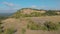 Aerial picture from a old basalt mine in Hungary, village Zalahalap.