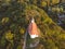 Aerial picture from a small chapel in a Hungarian village Vonyarcvashegy, near the famous lake Balaton