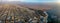 Aerial picture of Swakopmund city in Namibia