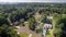 Aerial Picture of typical suburban houses in southern United States