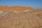 AERIAL: Picturesque aerial view of Danxia landform on a beautiful autumn day.