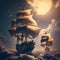 Aerial Plunder: Raiding the Clouds with Pirate Ships, generative ai.