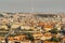 Aerial postcard view of Prague,Czechia. Prague panorama.Beautiful sunny landscape of the capital of Czechia.Amazing European