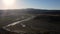 Aerial of Prineville reservoir in Oregon, United States.