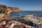 Aerial of Puerto de Mogan Gran Canaria Spain