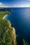 Aerial of Pukaskwa National Park, Ontario, Canada