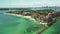 Aerial reveal video Miami Beach Fisher Island