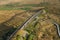 Aerial of The Ribblehead Viaduct a Grade II listed structure