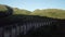 Aerial Rising Over Large Scottish Viaduct