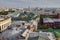 Aerial roof view on Moscow historical center from viewpoint.