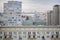 Aerial roof view on Moscow historical center from viewpoint.