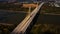 Aerial of Roth Suspension Bridge - Chesapeake and Ohio Canal - Delaware