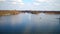 Aerial from sailing on the loosdrechtse plassen in Netherlands