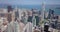 Aerial of san francisco downtown skyline of office buildings