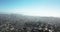 Aerial of san francisco skyline on foggy day