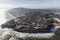 Aerial of San Pedro Coastline in Los Angeles California