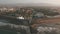 Aerial scene of Gran Canaria tourist town with Maspalomas Lighthouse