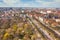 Aerial scenery of Gdansk Wrzeszcz at spring time. Poland