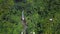 Aerial scenery of Gitgit waterfall